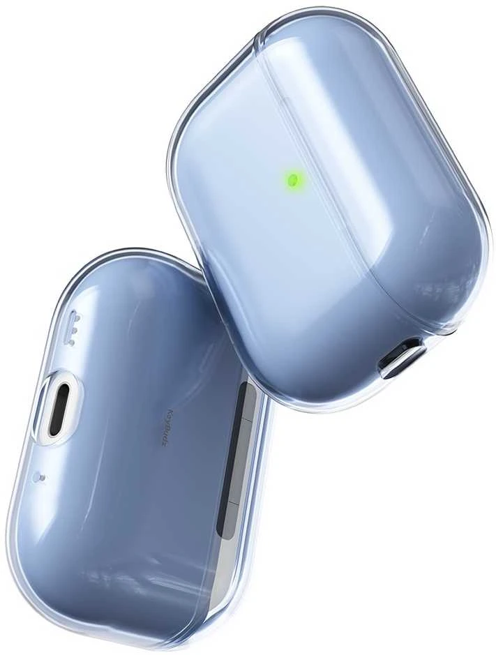 KeyBudz Jelly Series permatomas dėklas skirtas AirPods Pro 3rd Gen - Baby mėlynas