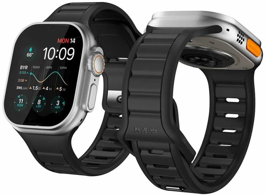 „KeyBudz Journey“ „Apple Watch“ dirželis – anglies juodumo