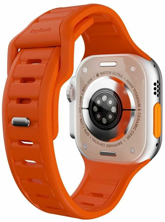 „KeyBudz Journey“ „Apple Watch“ dirželis – elektrinė oranžinė spalva