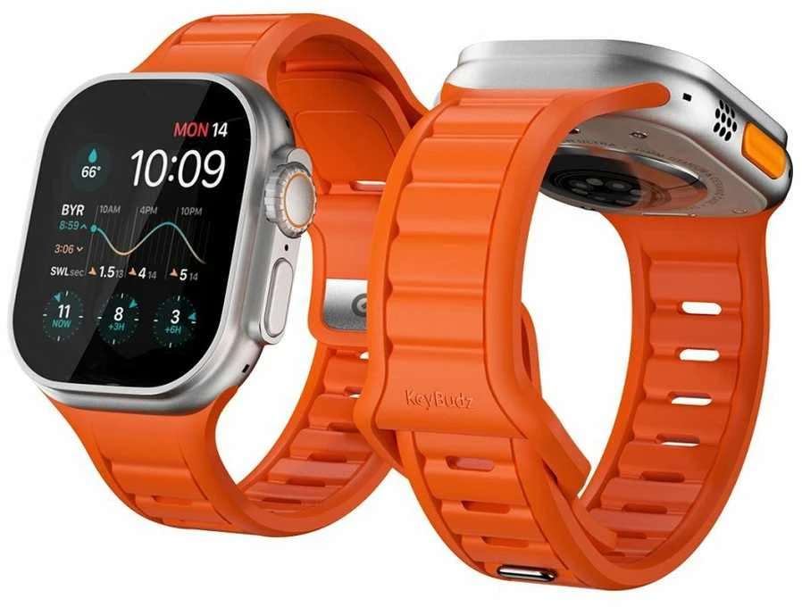 „KeyBudz Journey“ „Apple Watch“ dirželis – elektrinė oranžinė spalva