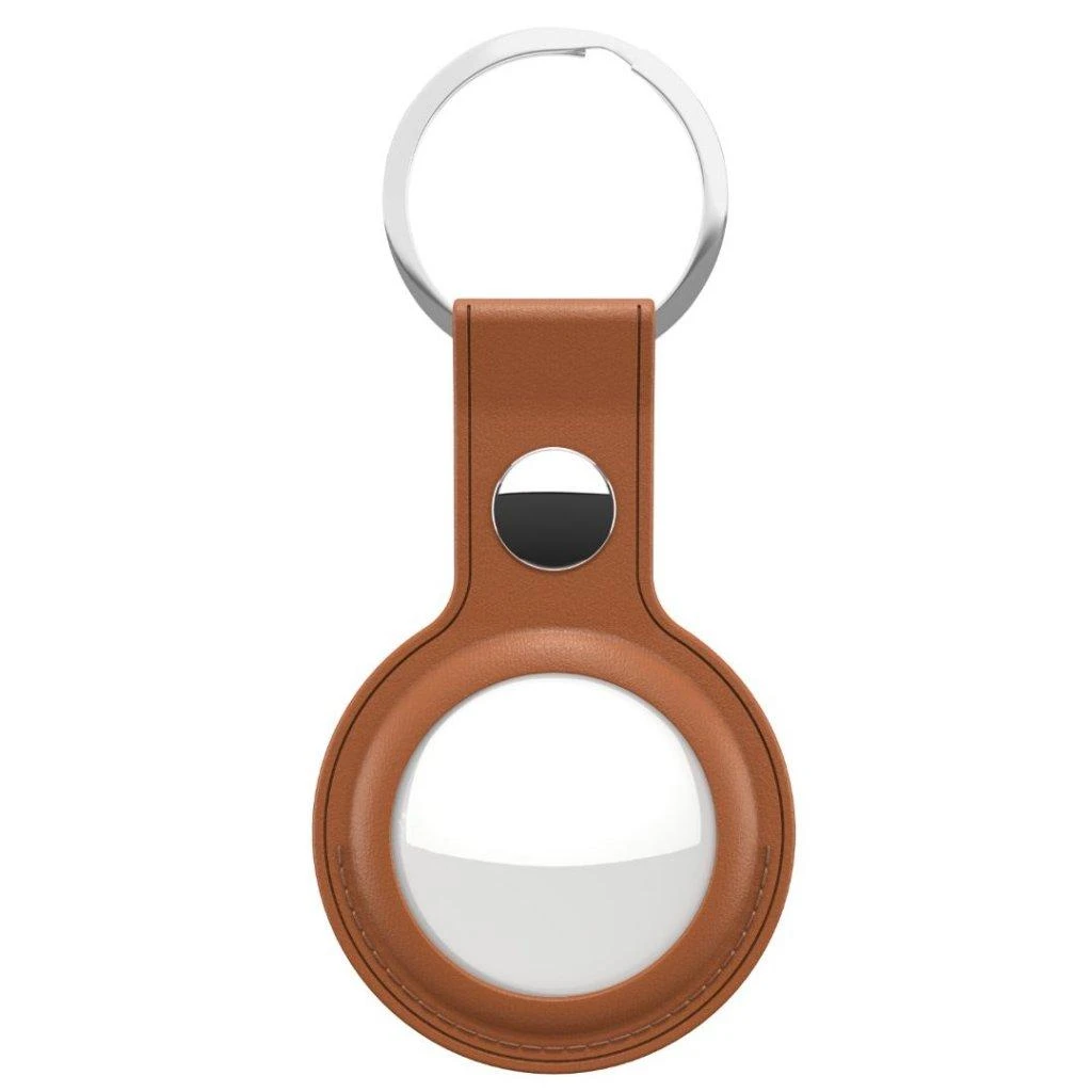 KeyBudz KeyBudz AirTag Keyring - Odinis apsauginis dėklas AirTag 2-pack (Tan)