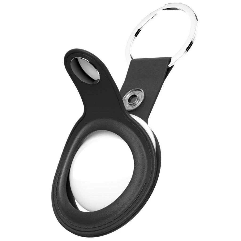 KeyBudz KeyBudz AirTag Keyring - Odinis apsauginis dėklas AirTag 2-pack (juoda)