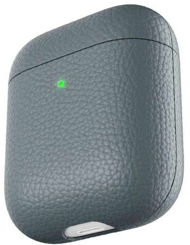 „KeyBudz PodSkinz Artisan“ serijos odinis dėklas, skirtas „AirPods 3“ – pilkos spalvos