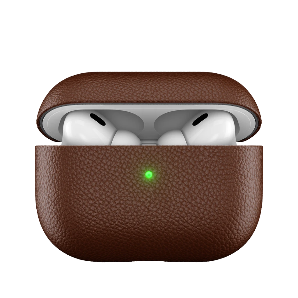 KeyBudz Artisan Series Leather dėklas skirtas AirPods Pro - Natural ruda