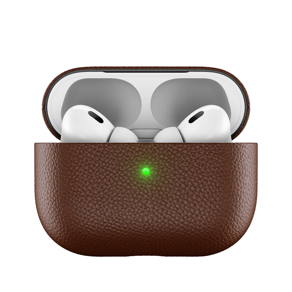 KeyBudz Artisan Series Leather dėklas skirtas AirPods Pro - Natural ruda