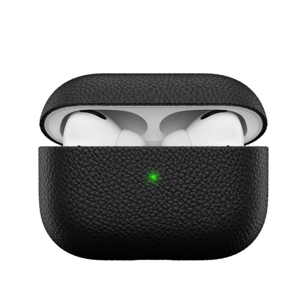 KeyBudz PodSkinz Artisan Series Leather dėklas skirtas AirPods Pro - Juodas