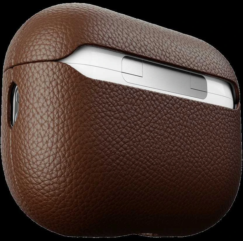 KeyBudz Artisan Series Leather dėklas skirtas AirPods Pro - Natural ruda