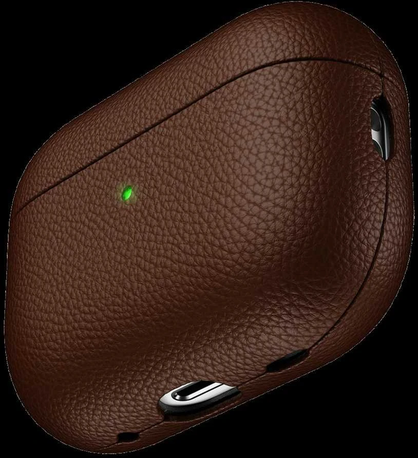 KeyBudz Artisan Series Leather dėklas skirtas AirPods Pro - Natural ruda