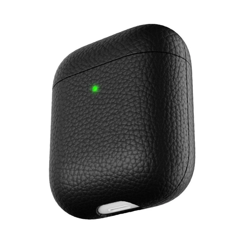 „KeyBudz PodSkinz Artisan“ serijos odinis dėklas, skirtas „AirPods 3“ – pilkos spalvos