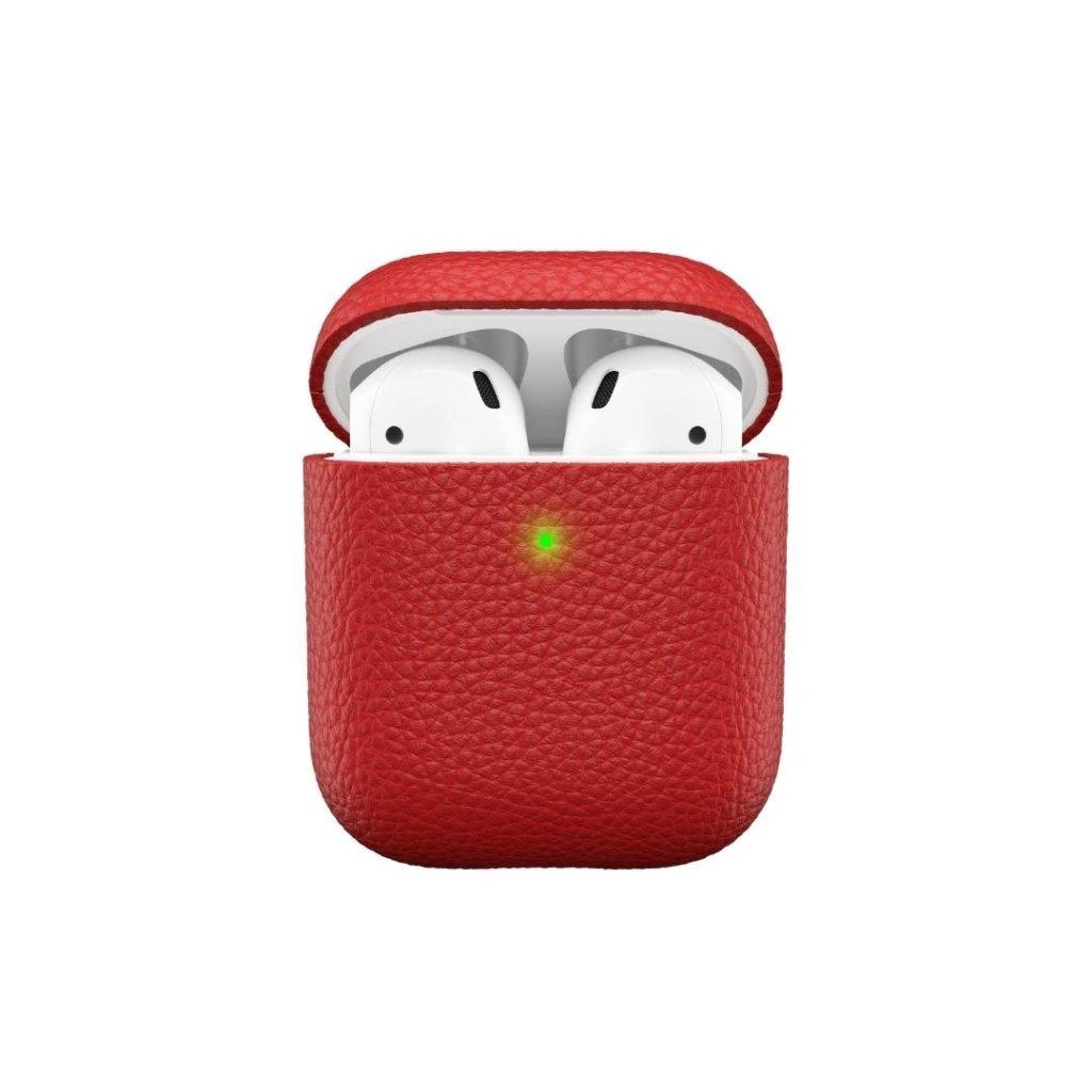 „KeyBudz PodSkinz Artisan“ serijos odinis dėklas, skirtas „AirPods 3“ – pilkos spalvos