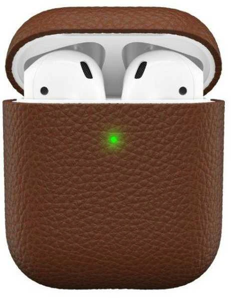 KeyBudz PodSkinz Artisan Series Leather dėklas skirtas AirPods 3 - Juodas