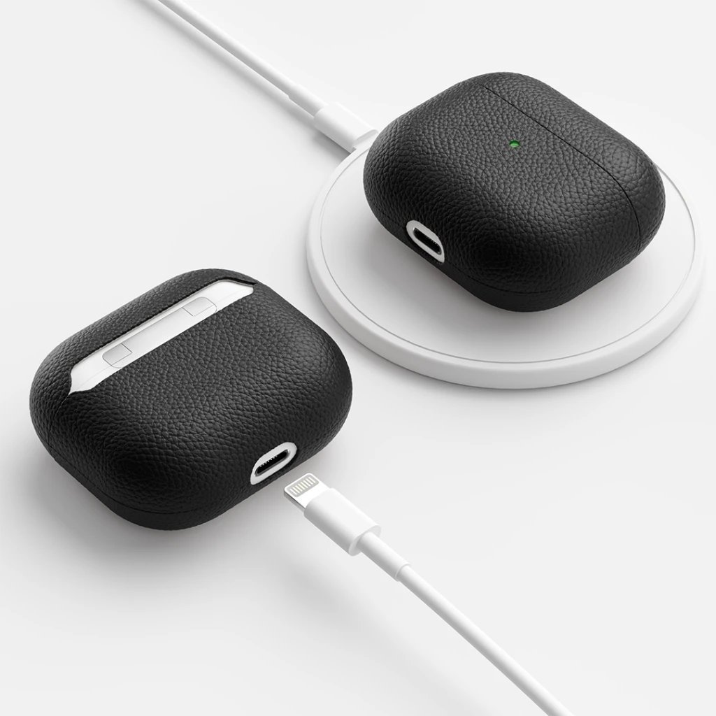 „KeyBudz“ – „PodSkinz Artisan“ serijos odinis dėklas – rankų darbo odinis dėklas jūsų „Airpods 3“ ausinėms