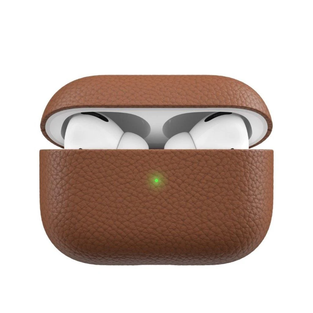 KeyBudz PodSkinz Artisan Series Leather dėklas skirtas AirPods Pro - Juodas