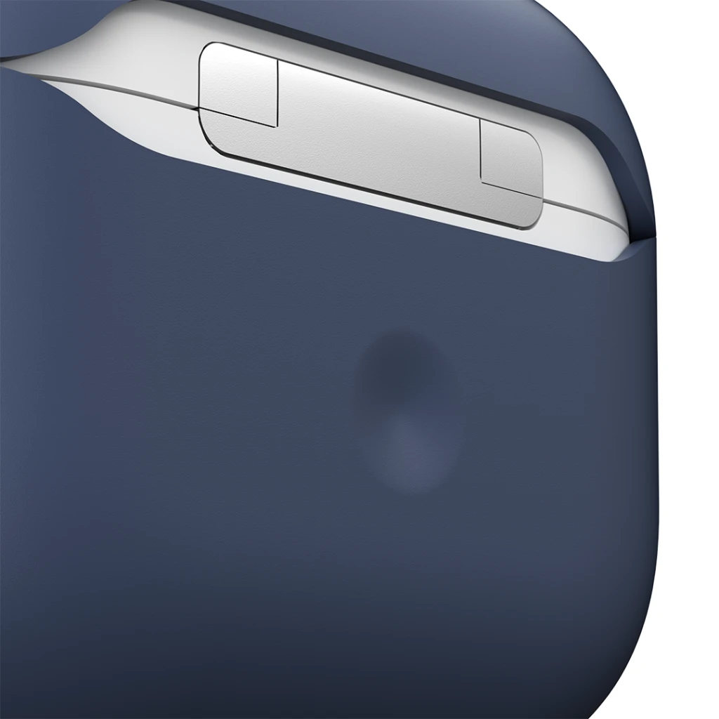 „KeyBudz“ – „PodSkinz HyBridShell“ serijos raktų pakabuko dėklas – aukščiausios kokybės kietas trijų sluoksnių dėklas jūsų „Airpods 3“ ausinėms (spalva: vidurnakčio mėlyna)
