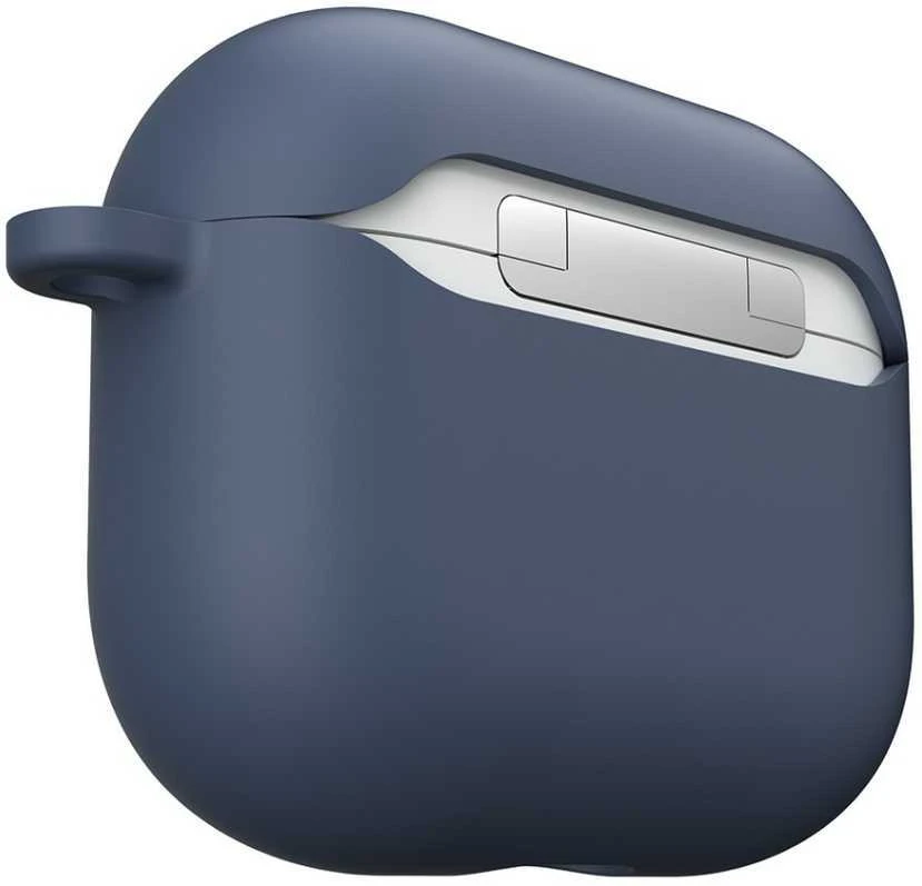 „KeyBudz“ – „PodSkinz HyBridShell“ serijos raktų pakabuko dėklas – aukščiausios kokybės kietas trijų sluoksnių dėklas jūsų „Airpods 3“ ausinėms (spalva: vidurnakčio mėlyna)