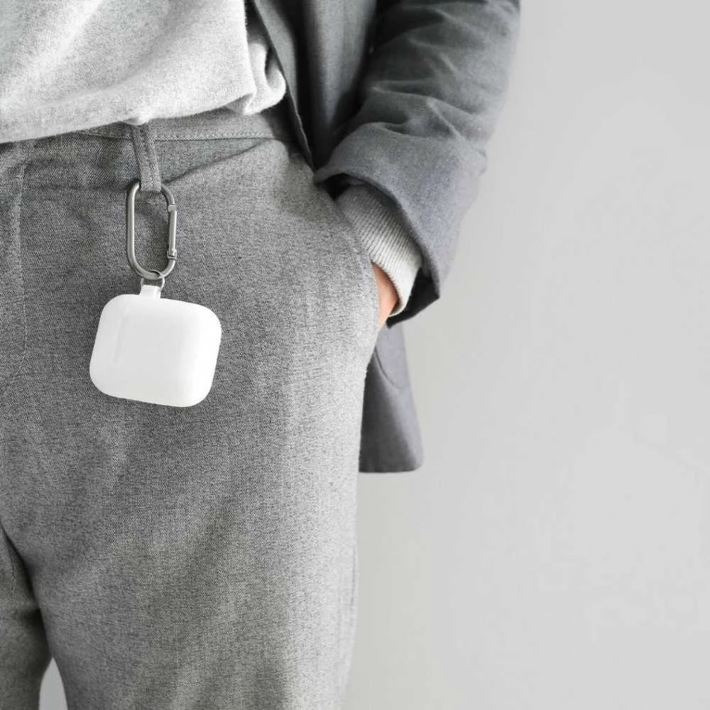 KeyBudz Elevate Keychain - silikonowe etui ochronne do AirPods 1/2 (juodas)