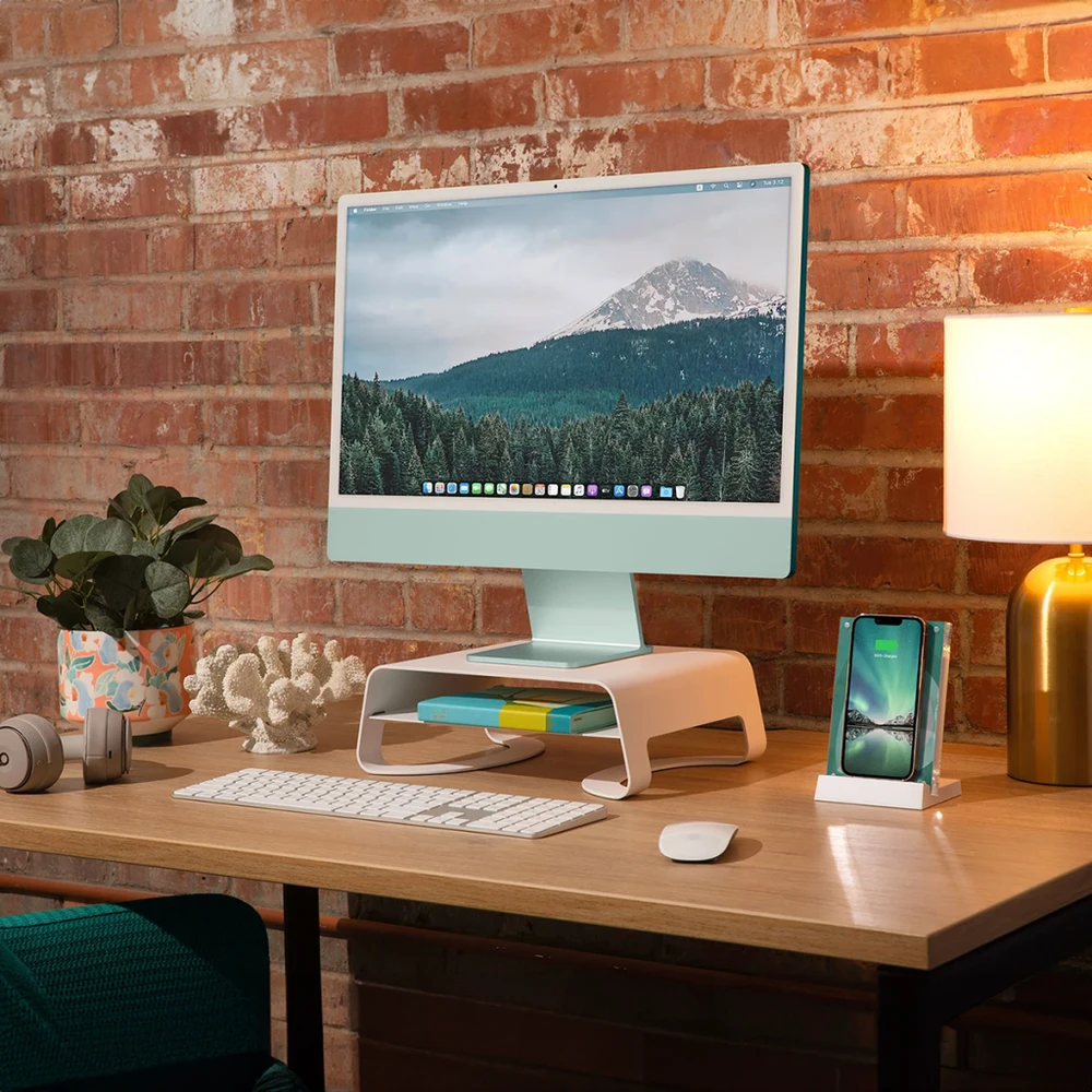 Twelve South Curve Riser – stovas iMac Baltas