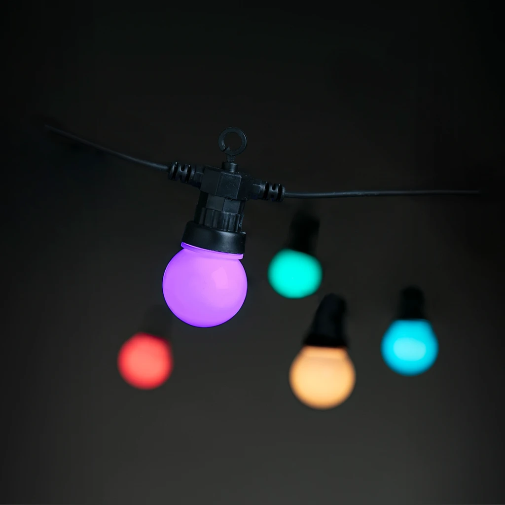 Lite Bulb Moments LBM 14m Smart Outdoor šviesos grandinė – 15 x Globe 5cm