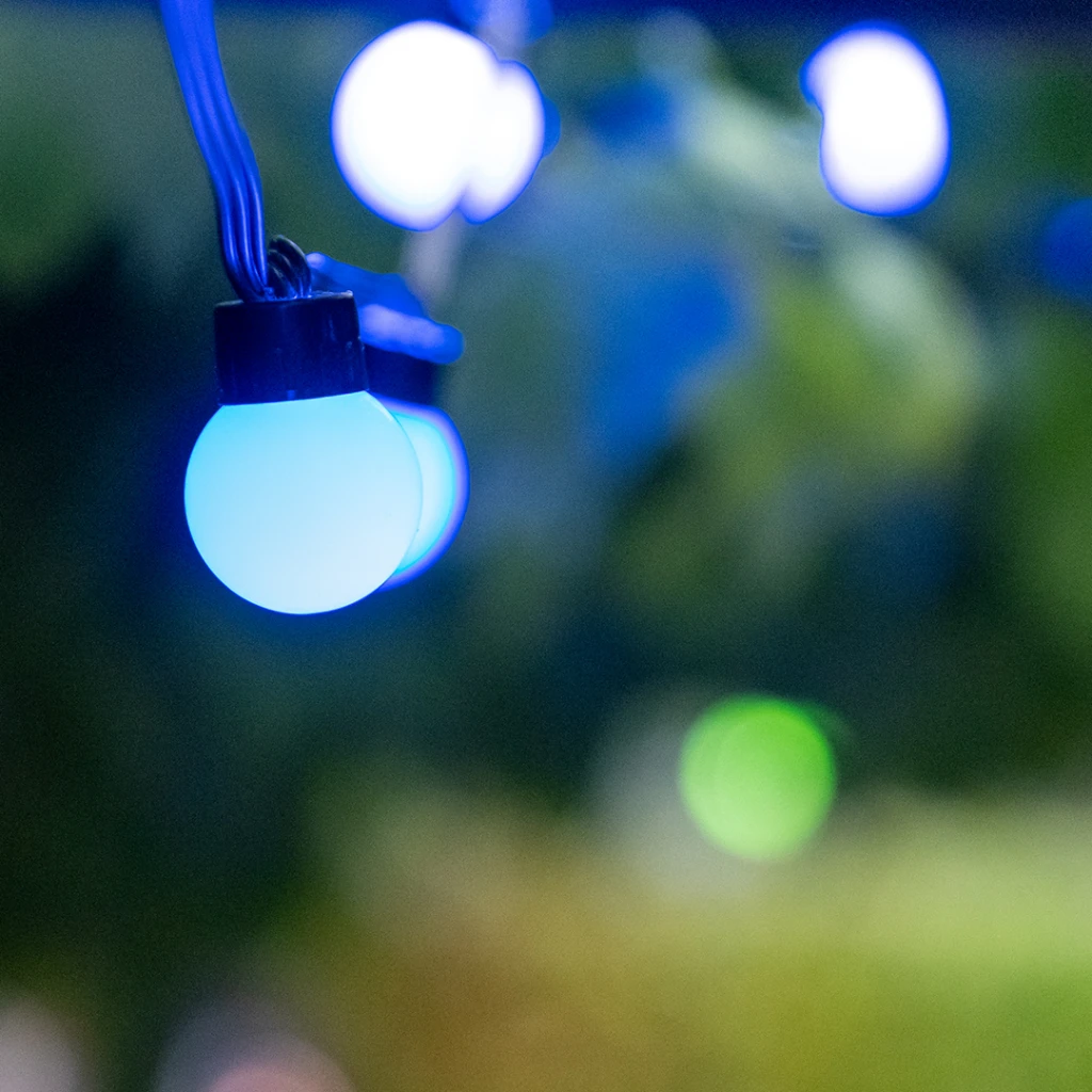 Lite Bulb Moments LBM 10 m išmanioji lauko šviesos grandinė – 50 x gaublys 3 cm