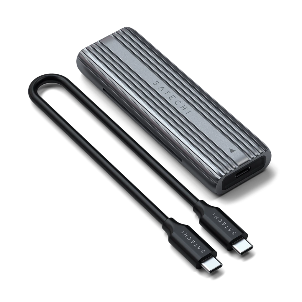 Satechi SATECHI USB-C NVME ir SATA SSD korpuso erdvė pilka