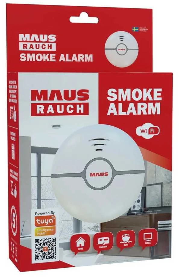 MAUS Rauch Wifi - Fire alarm - Baltas