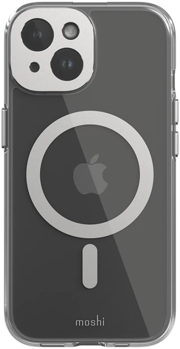 Dėklas Moshi iGlaze for iPhone 15 - Lunar Sidabrinis