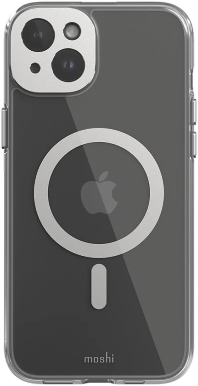 Dėklas Moshi iGlaze for iPhone 15 Plus - Lunar Sidabrinis