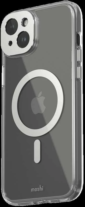 Dėklas Moshi iGlaze for iPhone 15 Plus - Lunar Sidabrinis