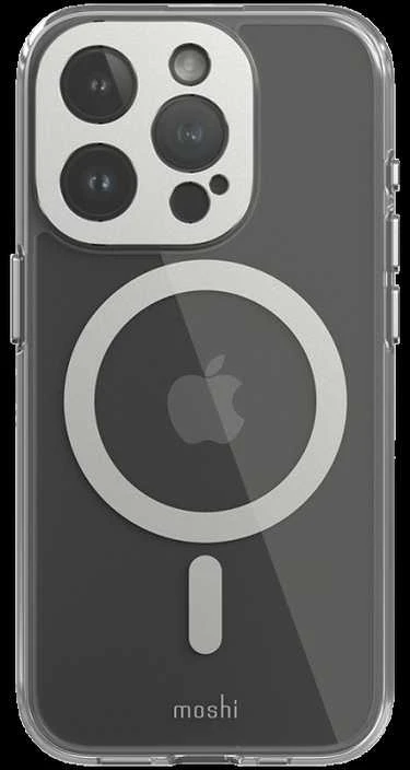 Dėklas Moshi iGlaze for iPhone 15 Pro - Lunar Sidabrinis