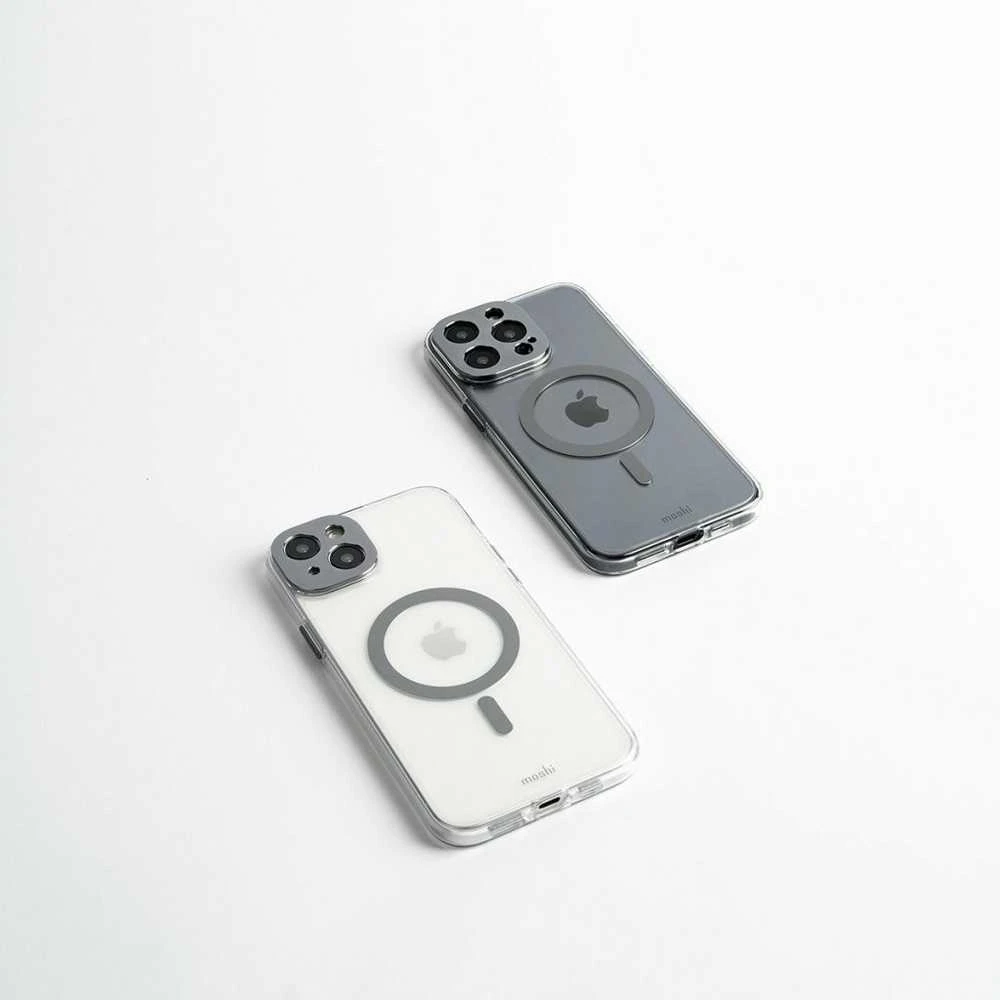 Dėklas Moshi iGlaze for iPhone 15 Pro - Lunar Sidabrinis