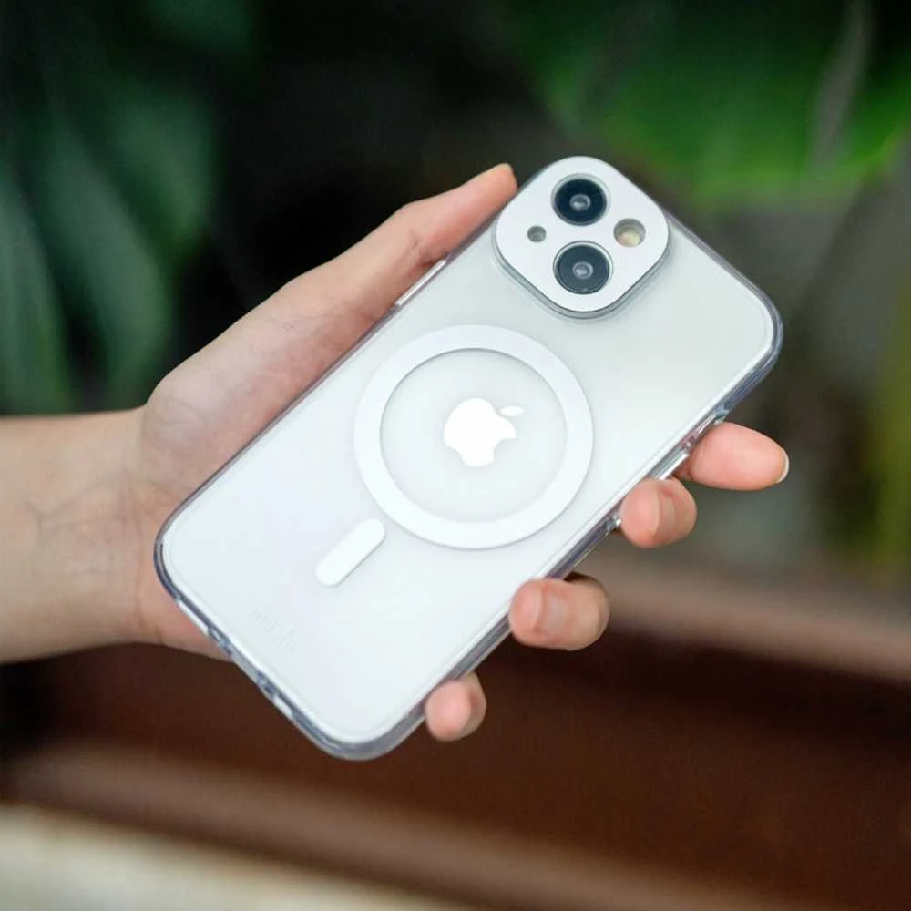 Dėklas Moshi iGlaze for iPhone 15 Pro Max - Lunar Sidabrinis