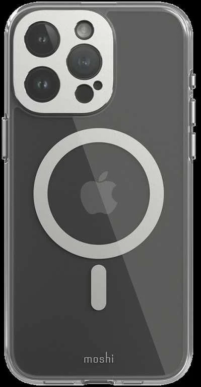 Dėklas Moshi iGlaze for iPhone 15 Pro Max - Lunar Sidabrinis