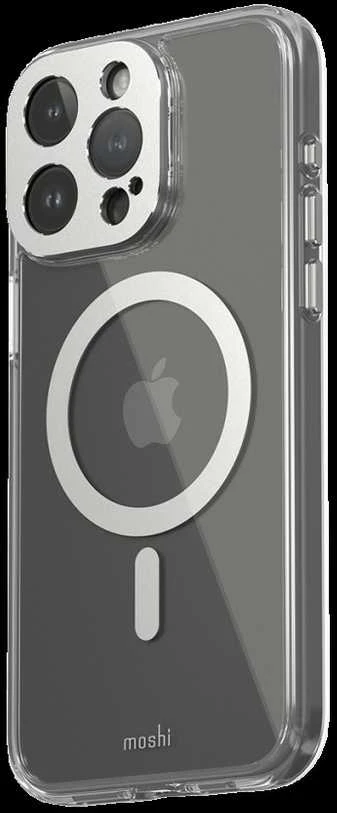 Dėklas Moshi iGlaze for iPhone 15 Pro Max - Lunar Sidabrinis