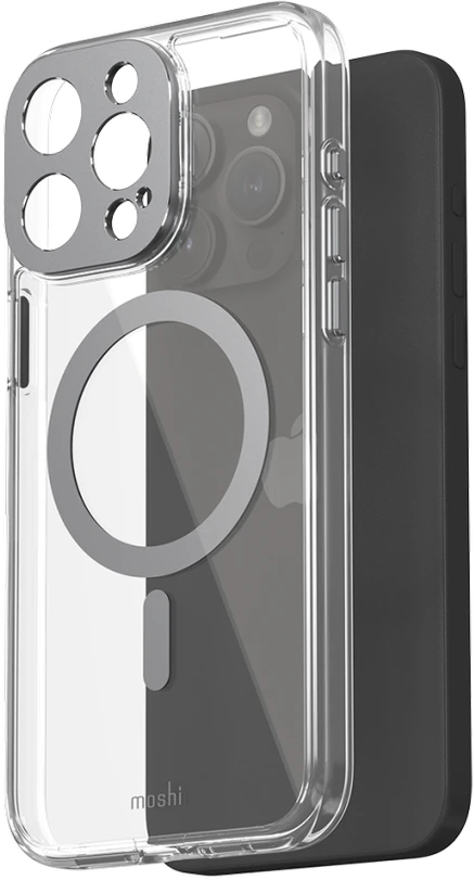 Dėklas „Moshi iGlaze“, skirtas „iPhone 15 Pro Max“ – meteoritas