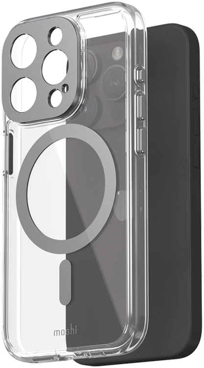 Dėklas Moshi iGlaze for iPhone 15 Pro - Meteorite pilka