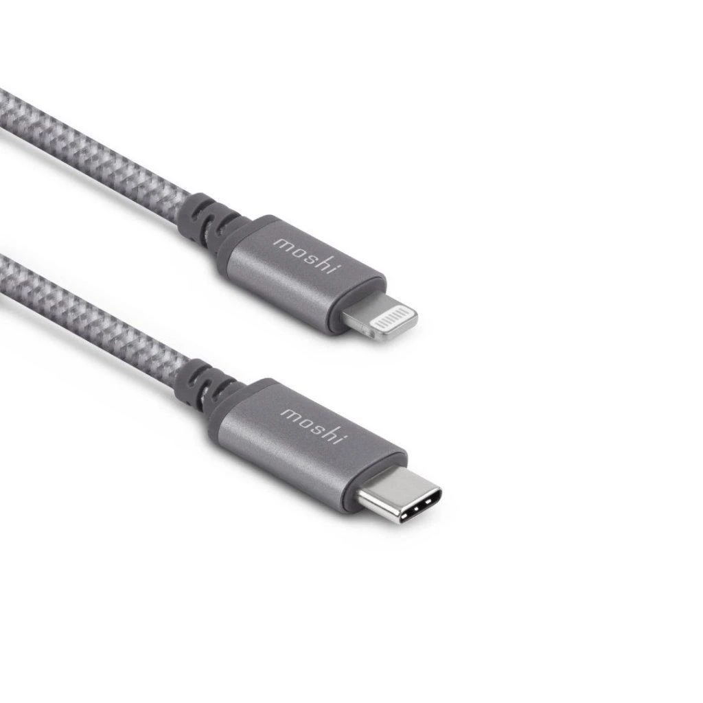 „Moshi Integra“ USB-C į „Lightning“ laidas 1,2 m - Juodas