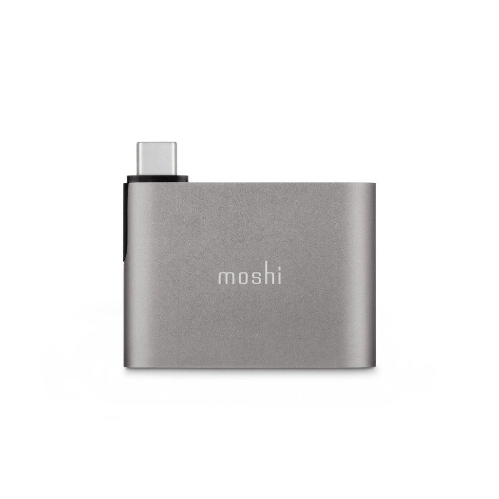 „Moshi“ USB-C į HDMI adapteris su įkrovimu – titano pilka