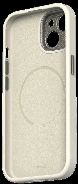 Dėklas Moshi Napa for iPhone 15 - Eggnog baltas