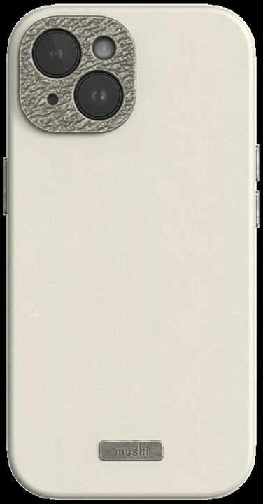 Dėklas Moshi Napa for iPhone 15 - Eggnog baltas