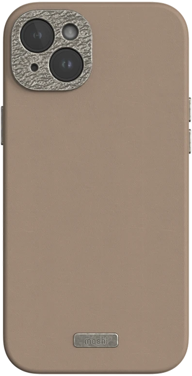 Dėklas Moshi Napa, skirta iPhone 15 Plus – Woodsmoke ruda
