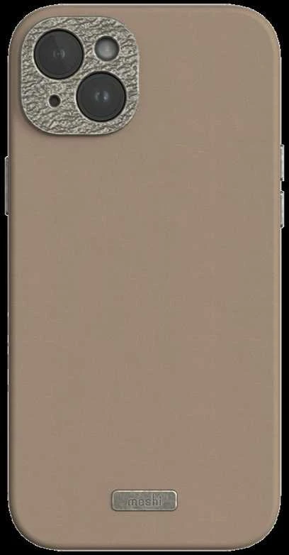 Dėklas Moshi Napa, skirta iPhone 15 Plus – Woodsmoke ruda