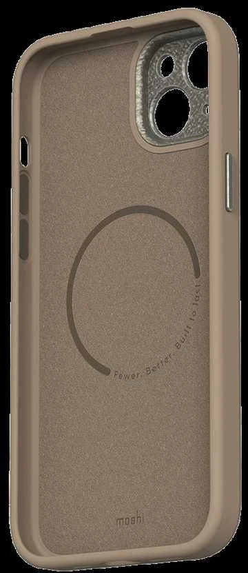 Dėklas Moshi Napa, skirta iPhone 15 Plus – Woodsmoke ruda