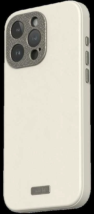Dėklas „Moshi Napa“, skirtas „iPhone 15 Pro Max“ – kiaušinio skonio baltas