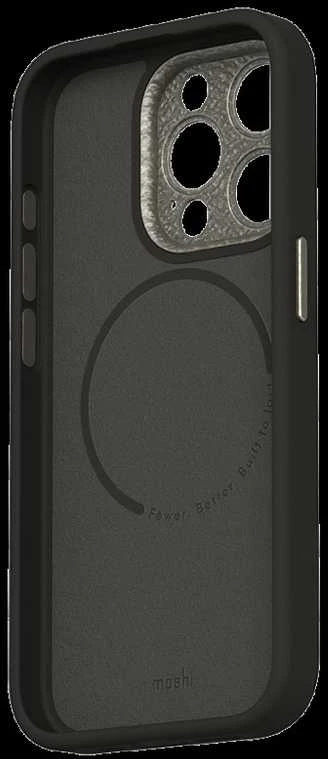 Dėklas Moshi Napa for iPhone 15 Pro - Midnight juodas