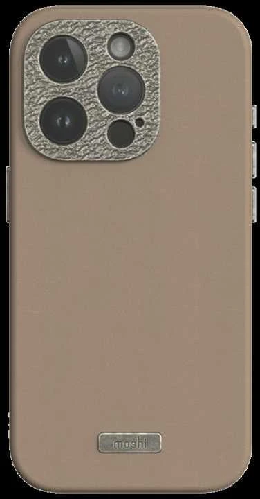 Dėklas Moshi Napa, skirta iPhone 15 Pro – Woodsmoke ruda