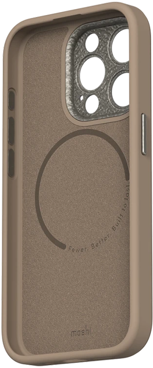 Dėklas Moshi Napa, skirta iPhone 15 Pro – Woodsmoke ruda