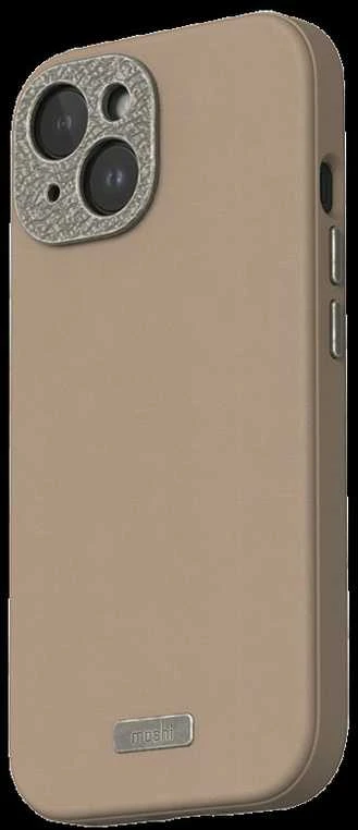 Dėklas Moshi Napa, skirta iPhone 15 – Woodsmoke ruda