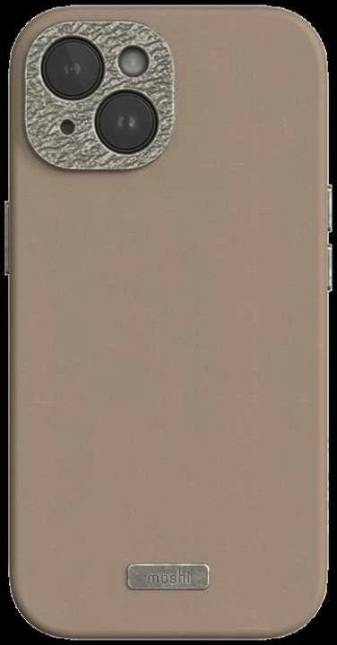 Dėklas Moshi Napa, skirta iPhone 15 – Woodsmoke ruda