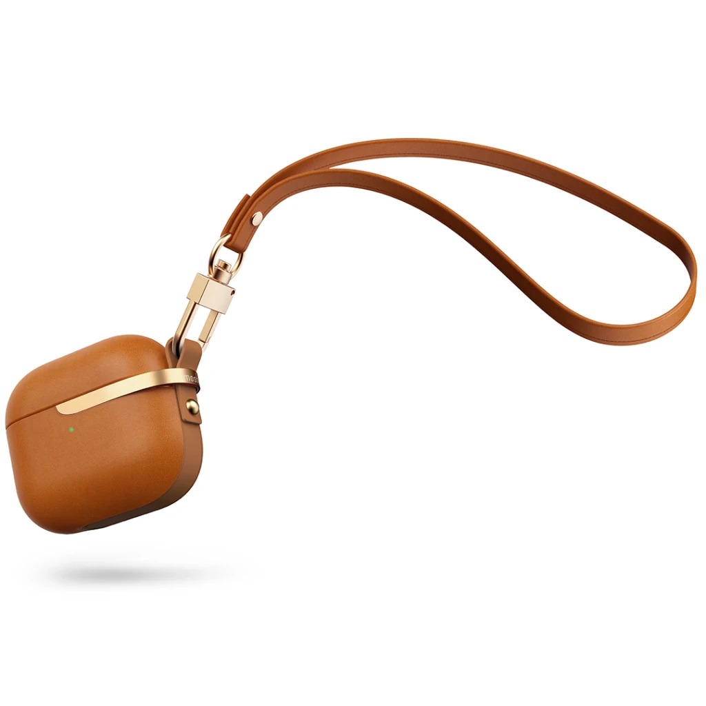 Moshi apsauginis Pebbo Luxe dėklas AirPods 3 rudas