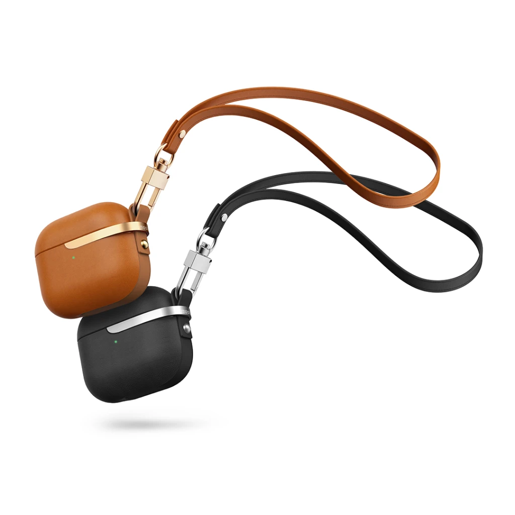Moshi apsauginis Pebbo Luxe dėklas AirPods 3 rudas